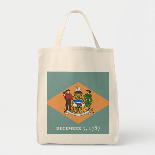 Deelstaat Delaware Flag Tote Bag (Voorkant)