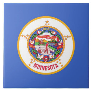 Deelstaat Minnesota - Vlag Tile Tegeltje