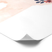 Deelstaat New York Floral Waterverf Poster (Hoek)