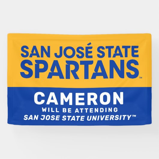 Deelstaat San Jose | Afstuderen aanwezig Spandoek (Horizontaal)