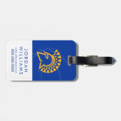 Deelstaat San Jose Spartans: Basketball Bagagelabel (Achterkant horizontaal)