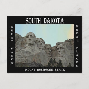 Deelstaat South Dakota Mount Rushmore Briefkaart