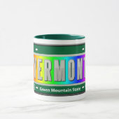 Deelstaat Vermont Rainbow Mok (Midden)