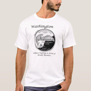 Deelstaatkwartaal - Washington T-shirt