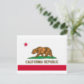 Deelstaatvlag Californië Briefkaart (Staand voorkant)