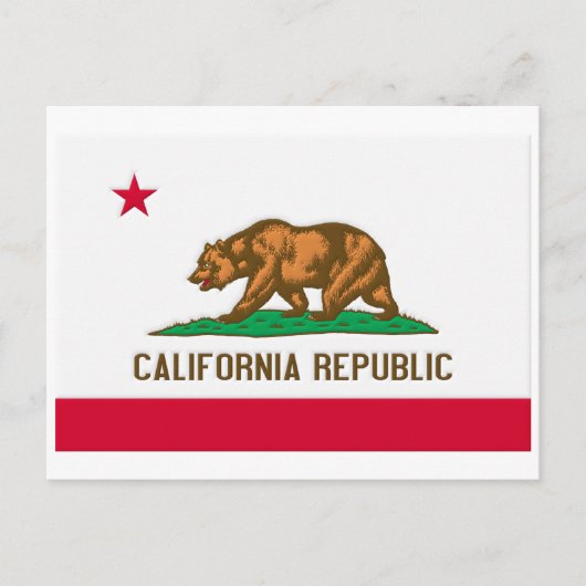 Deelstaatvlag Californië Briefkaart (Voorkant)