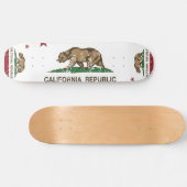 Deelstaatvlag Californië Skateboard (Horizontaal)
