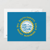 Deelstaatvlag Zuid-Dakota Briefkaart (Voorkant / Achterkant)