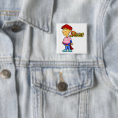 Deeltijdse superheld Button (In situ)