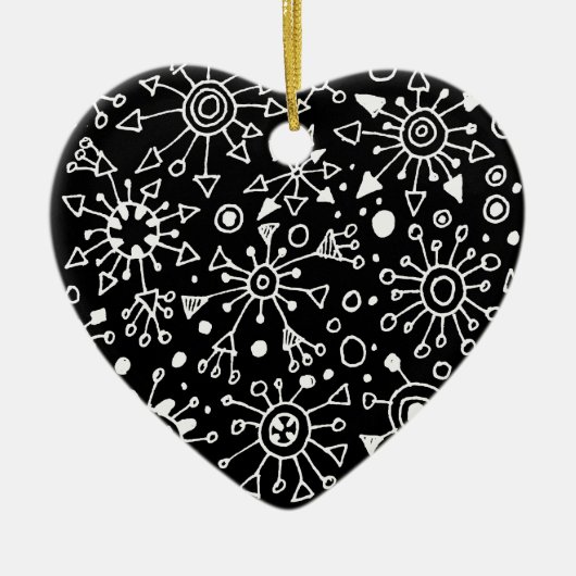 Deeltjes Keramisch Ornament (Voorkant)