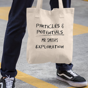 Deeltjes & Potentieel Gepersonaliseerde Leraar Nat Tote Bag