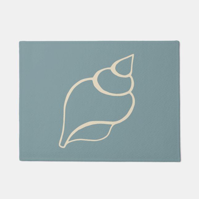 Deeltjesdoormat Welkom bij Seashell Beach Deurmat (Voorkant)