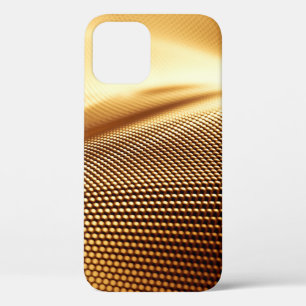 Deeltjesdrapery luxe gouden achtergrond. 3 quinqui iPhone 12 hoesje