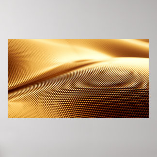 Deeltjesdrapery luxe gouden achtergrond. 3 quinqui poster