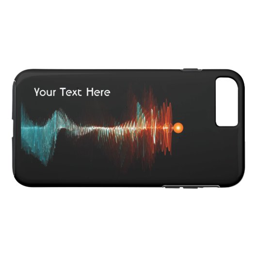 Deeltjesgolfdualiteit Case-Mate iPhone Case (Achterkant (Horizontaal))