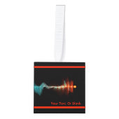 Deeltjesgolfdualiteit Kubus Ornament (Voorkant)