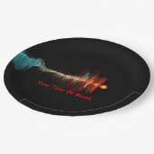 Deeltjesgolfdualiteit Papieren Bordje (Gekanteld)