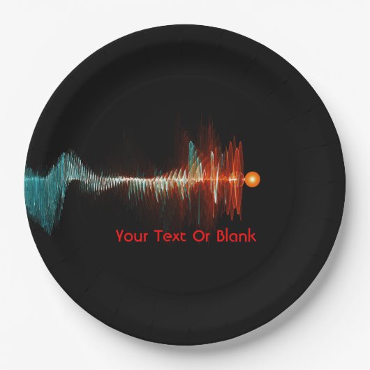 Deeltjesgolfdualiteit Papieren Bordje (Voorkant)