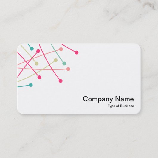 Deeltjessporen - Kleur 01 op wit Visitekaartje (Voorkant)