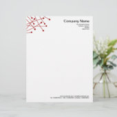 Deeltjessporen - Ruby Red Custom Briefhoofd (Staand voorkant)