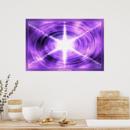 Deeltjesstromen Poster (Keuken)