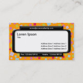 Deelvenster Stijl (Script-lettertype) - Cascading  Visitekaartje (Achterkant)