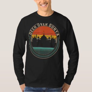 Deen Over Dunya Moskee die de Arabische islam pred T-shirt