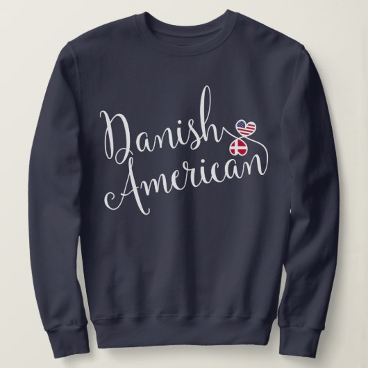 Deens Amerikaans gejumeleerd hart Trui (Design voorkant)
