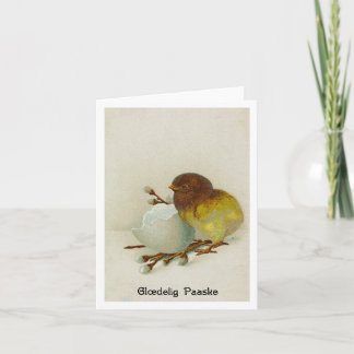 Deens Chick Pasen Kaart - Glædelig Paaske