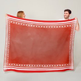 Deens geïnspireerd rood fleece deken
