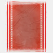 Deens geïnspireerd rood fleece deken (Voorkant)
