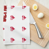 Deens hart theedoek (Quarter Fold)