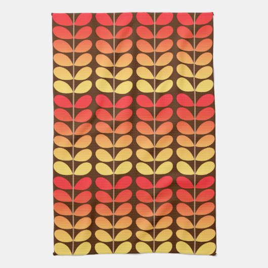 Deens leren uit de middeleeuwen, bruin, Oranje en  Theedoek (Verticaal)