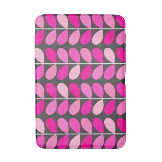 Deens leren uit de middeleeuwen, Fuchsia Pink en G Badmat (Voorkant Verticaal)