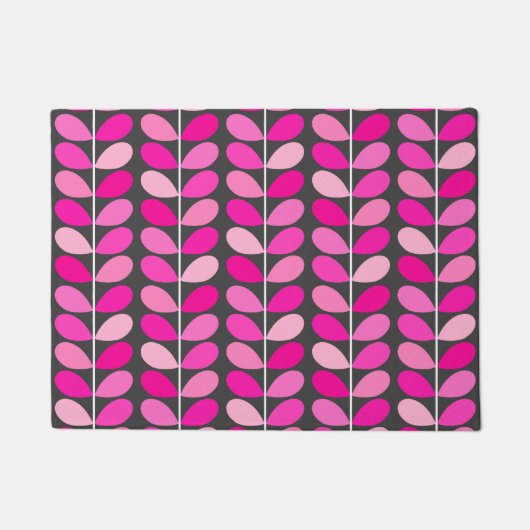 Deens leren uit de middeleeuwen, Fuchsia Pink en G Deurmat (Voorkant)