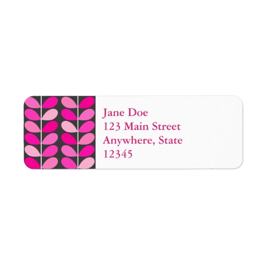 Deens leren uit de middeleeuwen, Fuchsia Pink en G Etiket (Voorkant)