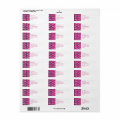 Deens leren uit de middeleeuwen, Fuchsia Pink en G Etiket (Full Sheet)