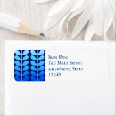 Deens leren uit de middeleeuwen, marineblauw en ko etiket (Insitu)