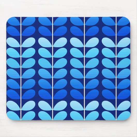 Deens leren uit de middeleeuwen, marineblauw en ko muismat (Voorkant)