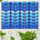 Deens leren uit de middeleeuwen, marineblauw en ko theedoek (Gevouwen)