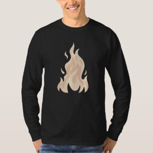 Deens Pastel Esthetisch Vuur Vlam T-shirt