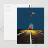 Deens treinreizen Briefkaart (Voorkant / Achterkant)