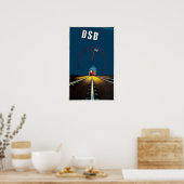  Deens treinreizen Poster (Keuken)