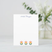 Deens ventilator in blauw, gepersonaliseerd papier (Staand voorkant)