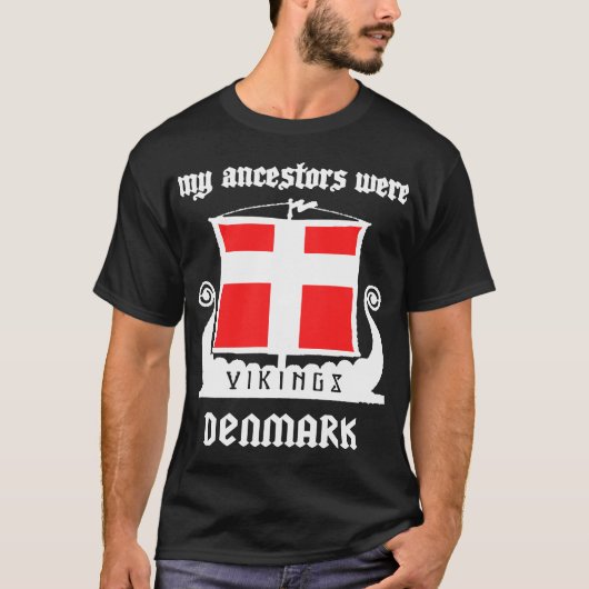 deens - VIKINGS DENEMARKEN T-shirt (Voorkant)