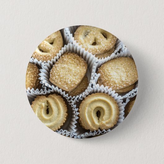 Deense Butter Cookies Ronde Button 5,7 Cm (Voorkant)