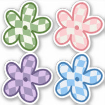 Deense deegwaren voor esthetische Daisy-Stickers