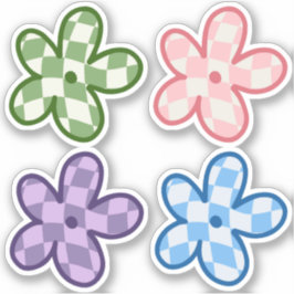 Deense deegwaren voor esthetische Daisy-Stickers Sticker