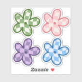 Deense deegwaren voor esthetische Daisy-Stickers Sticker (Vel)