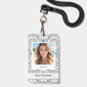 Deense Dog Badge (Voorzijde met lanyard)